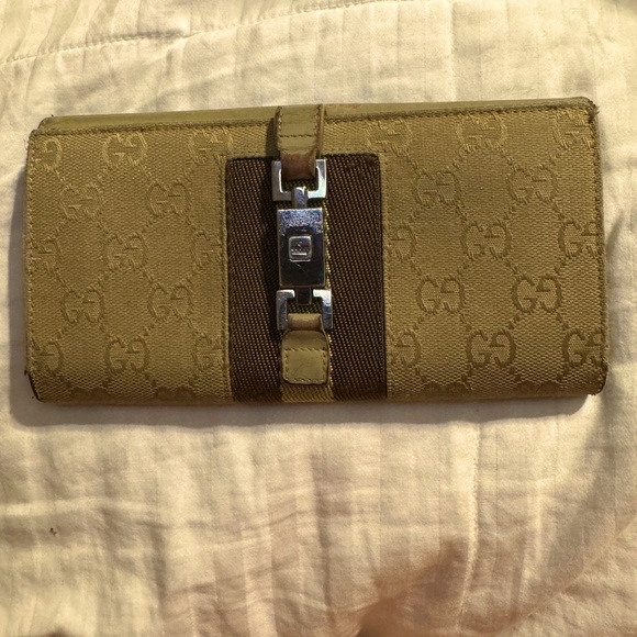 Gucci Jackie Beige Long Wallet - Picture 1 of 17